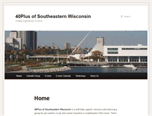 Tablet Screenshot of 40pluswi.org
